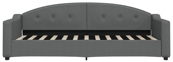 Válenda s matrací tmavě šedá 80 x 200 cm textil 3197508