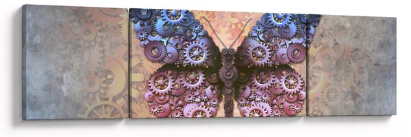 Obraz - Steampunk motýl (170x50 cm)