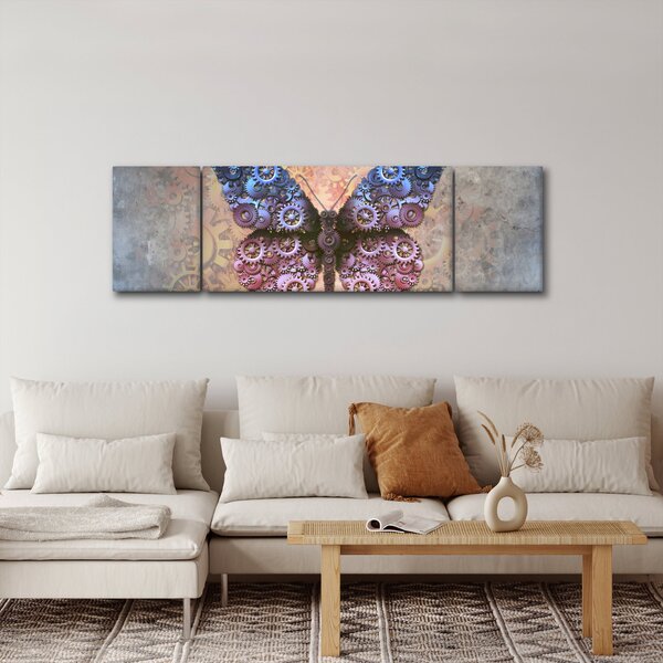 Obraz - Steampunk motýl (170x50 cm)