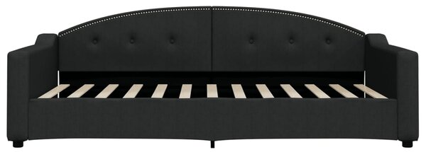 Válenda s přistýlkou černá 100 x 200 cm textil 3197537