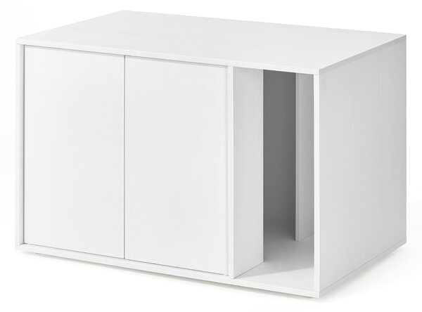 SONGMICS Skříňka na kočičí toaletu 80 x 50 x 50 cm bílá