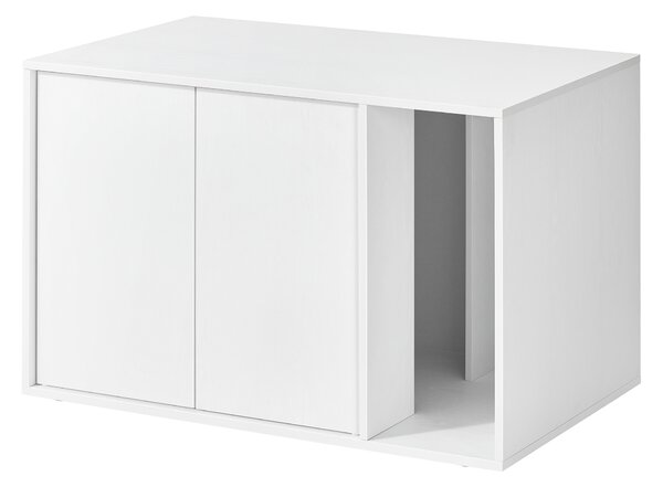 SONGMICS Skříňka na kočičí toaletu 80 x 50 x 50 cm bílá