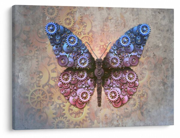 Obraz - Steampunk motýl (70x50 cm)