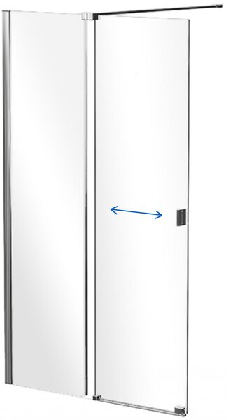 Besco Sprchový kout Walk-In VAYO 90 (100, 110, 120, 130, 140), výška 200 cm - bez vaničky Rozměry (cm): šířka: 110