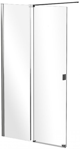 Besco Sprchový kout Walk-In VAYO 90 (100, 110, 120, 130, 140), výška 200 cm - bez vaničky Rozměry (cm): šířka: 110