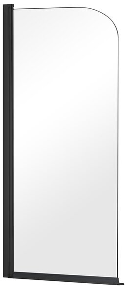 Besco Vanová zástěna PRIME BLACK 1 70140 (70x140 cm | Transparent)