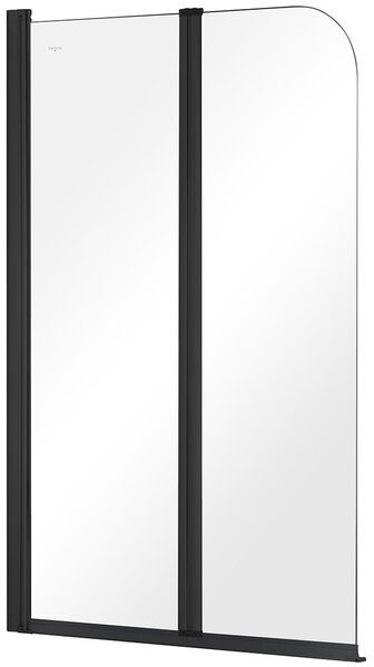 Besco Vanová zástěna PRIME BLACK 2 90140 (90x140 cm | Transparent)