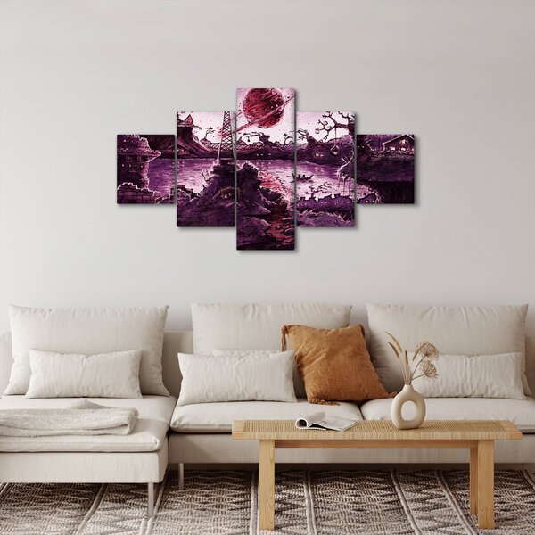 Obraz - Očarovaná vesnice (125x70 cm)