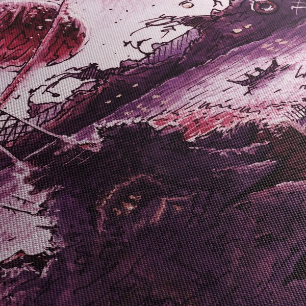 Obraz - Očarovaná vesnice (125x70 cm)