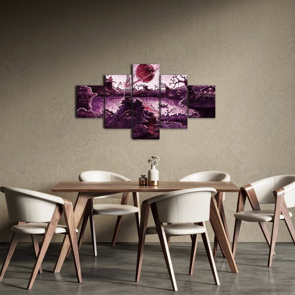 Obraz - Očarovaná vesnice (125x70 cm)