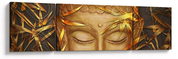Obraz - Zlatý Buddha (170x50 cm)