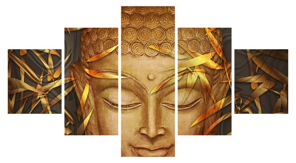 Obraz - Zlatý Buddha (125x70 cm)