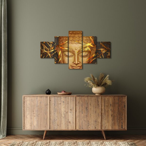 Obraz - Zlatý Buddha (125x70 cm)