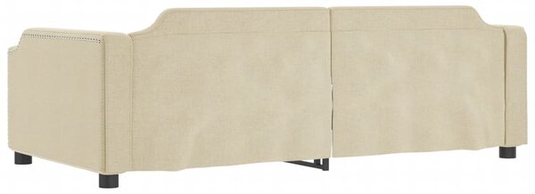 Válenda s přistýlkou krémová 80 x 200 cm textil 3197633