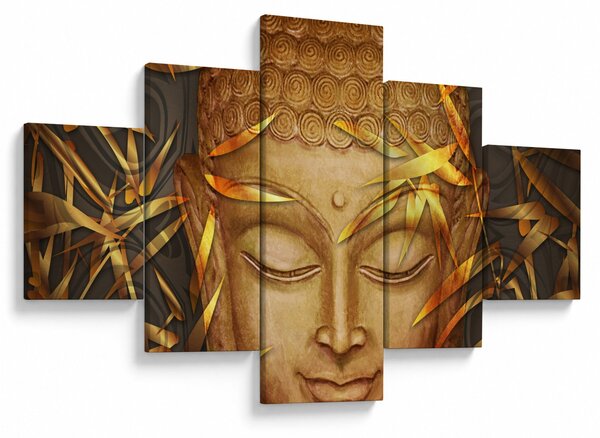 Obraz - Zlatý Buddha (125x70 cm)