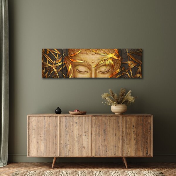 Obraz - Zlatý Buddha (170x50 cm)