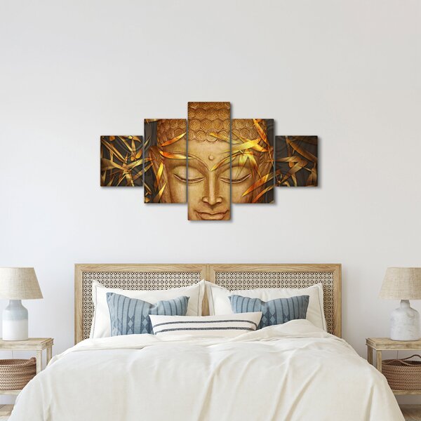 Obraz - Zlatý Buddha (125x70 cm)