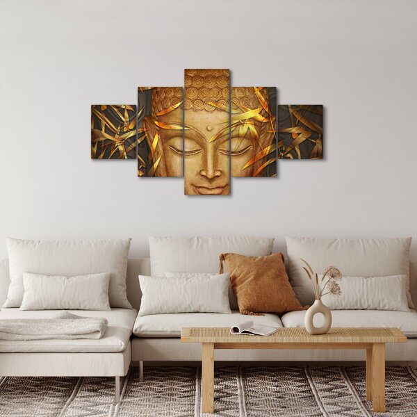 Obraz - Zlatý Buddha (125x70 cm)