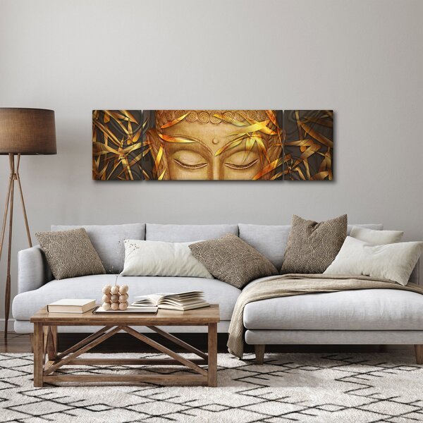 Obraz - Zlatý Buddha (170x50 cm)