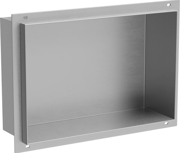 Mexen X-Wall-NR nástěnná polička bez lemu 30 x 20 cm, inox - 1911302010