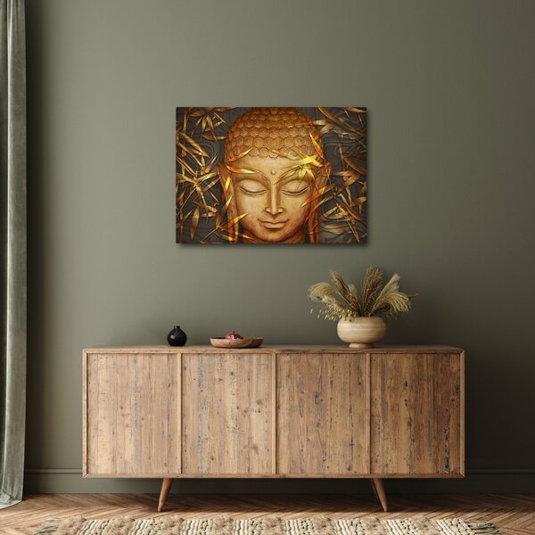 Obraz - Zlatý Buddha (70x50 cm)