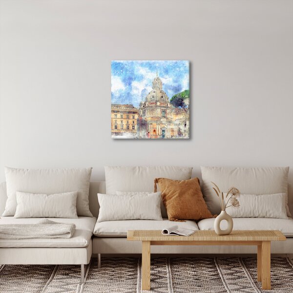 Obraz - Kostel Santa Maria di Loreto, Řím, Itálie (30x30 cm)