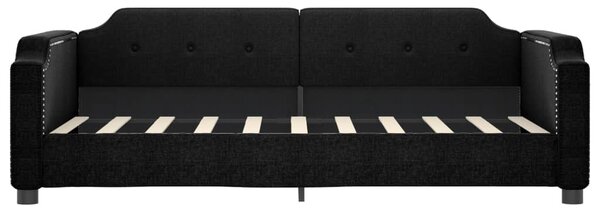 Válenda s přistýlkou černá 90 x 190 cm textil 3197646