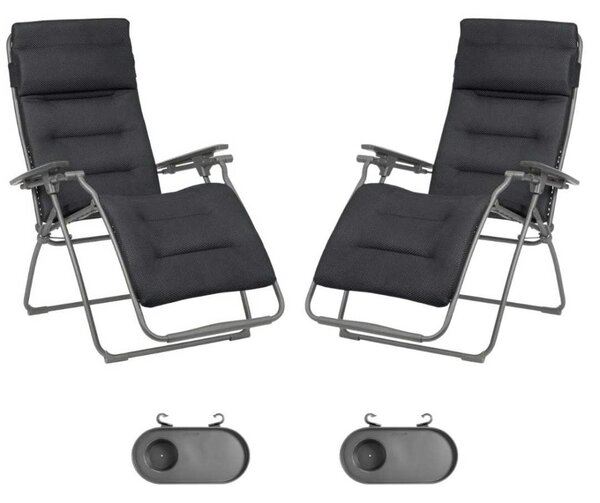 Zvýhodněná sada: 2x FUTURA BeComfort vel. standard šedá Dark Grey + 2× držák nápojů ZDARMA