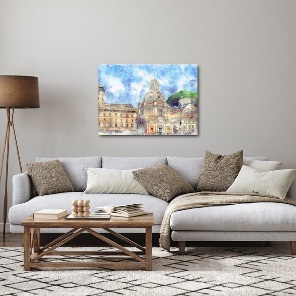 Obraz - Kostel Santa Maria di Loreto, Řím, Itálie (70x50 cm)