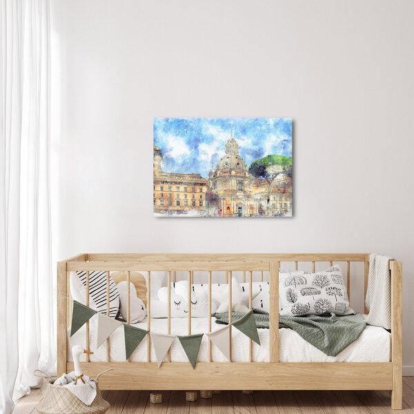 Obraz - Kostel Santa Maria di Loreto, Řím, Itálie (70x50 cm)