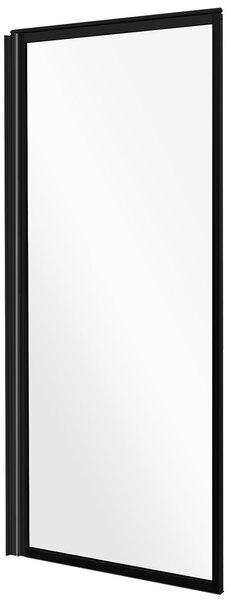 Besco Vanová zástěna ENZO BLACK 70140 (70x140 cm | Transparent)