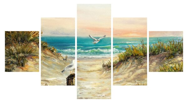 Obraz - Písečná pláž (125x70 cm)