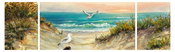Obraz - Písečná pláž (170x50 cm)