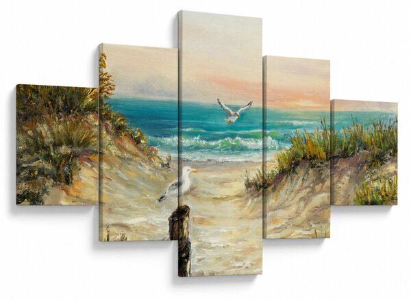 Obraz - Písečná pláž (125x70 cm)