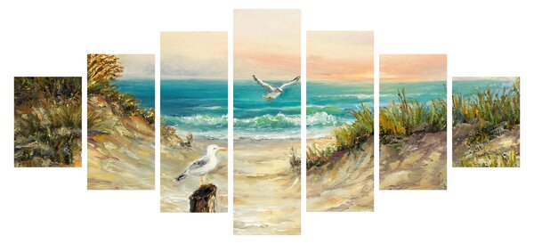 Obraz - Písečná pláž (210x100 cm)