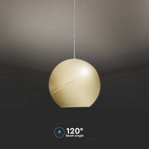 LED Lustr na lanku LED/8,5W/230V 3000K zlatá