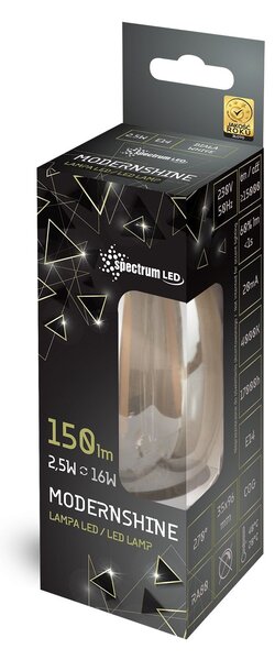 Spectrum LED LED žárovka neutrální E-14 230V 2,5W Dekorativní zrcadlo 14467