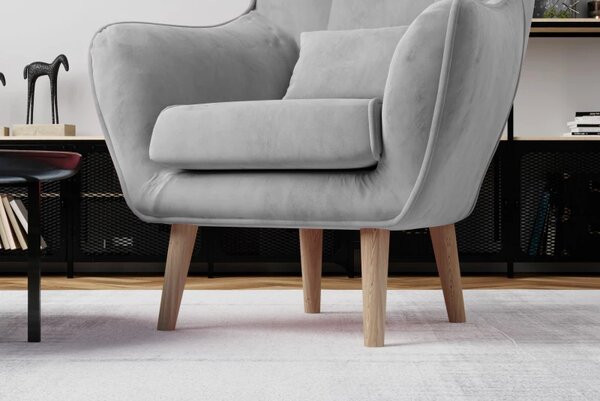 Moderní křeslo ARTUR, růžová (Mat Velvet 63)