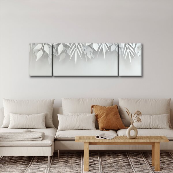 Obraz - Plastické listy (170x50 cm)