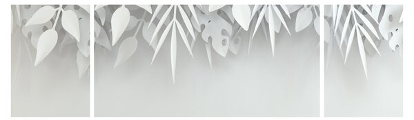 Obraz - Plastické listy (170x50 cm)