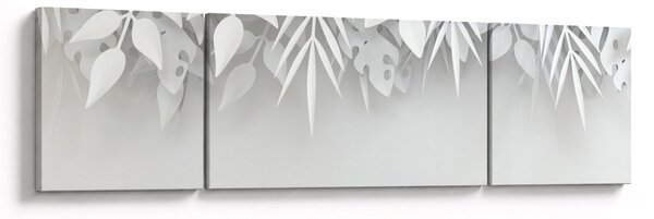 Obraz - Plastické listy (170x50 cm)