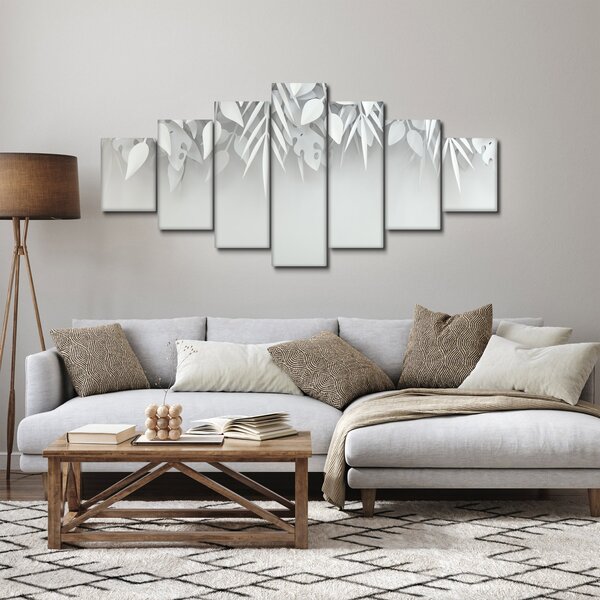Obraz - Plastické listy (210x100 cm)