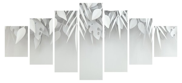 Obraz - Plastické listy (210x100 cm)