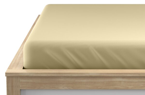 Jersey prostěradlo EXCLUSIVE krémové 90 x 200 cm