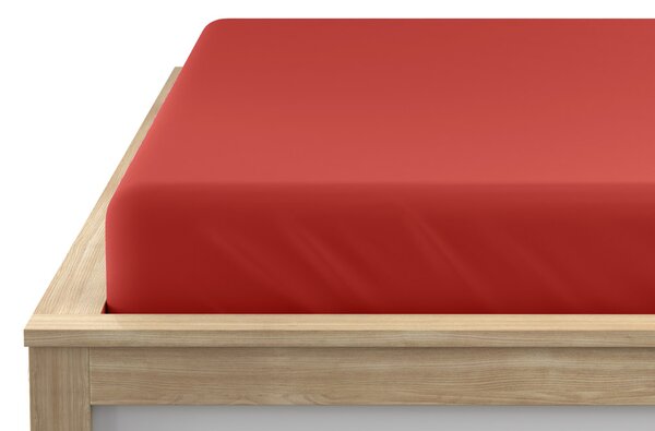 Jersey prostěradlo EXCLUSIVE červené 90 x 200 cm