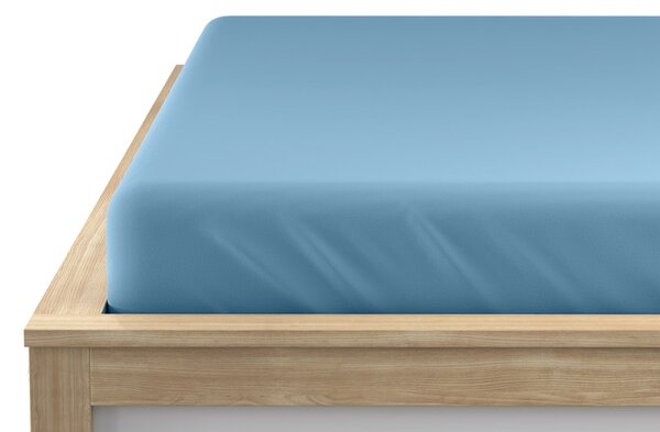 Jersey prostěradlo EXCLUSIVE světle modré 90 x 200 cm