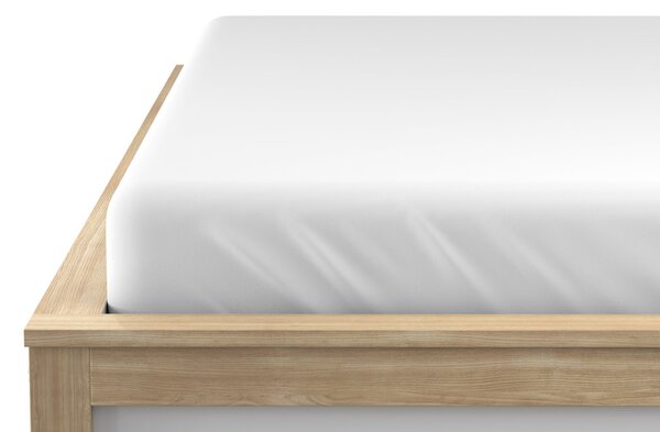 Napínací prostěradlo z mikrovlákna bílé 90 x 200 cm