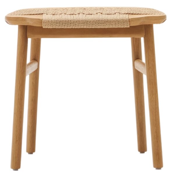 Dubová stolička s výpletem Kave Home Enit 43 cm