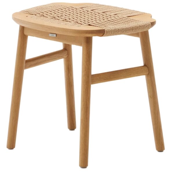 Dubová stolička s výpletem Kave Home Enit 43 cm