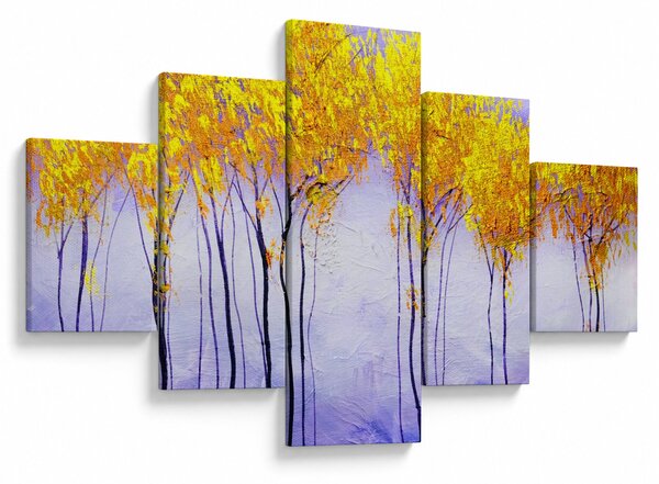 Obraz žlutých stromů (125x70 cm)